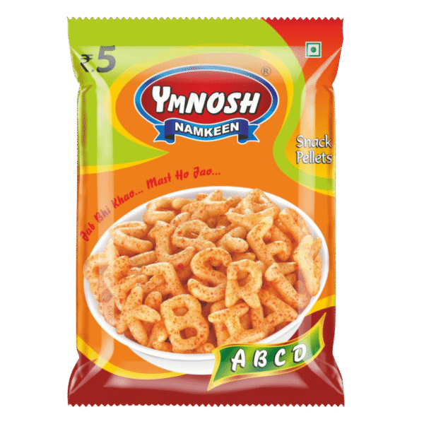 Ymnosh Namkeen ABCD Snack Pellets – Fun & Crispy Letter Snacks